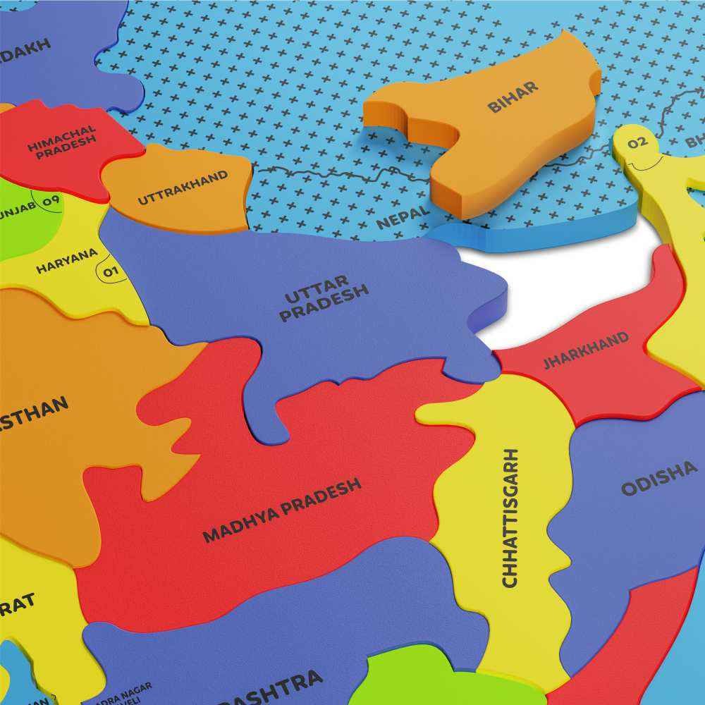 indian map puzzle for kids